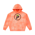 phēno Distressed Future Logo p Unisex Sunfade Frayed Fleece Hoodie