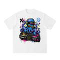 Pop Chaos Octopus Vibes Heavyweight Vintage Washed Frayed T-Shirt