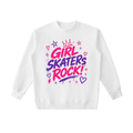 Pretty Savage Girl Skaters Rock Essential Heavyweight Crewneck Sweatshirt