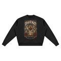 Sacred Streets No Saints on Concrete Unisex Vintage Wash Crewneck Sweatshirt
