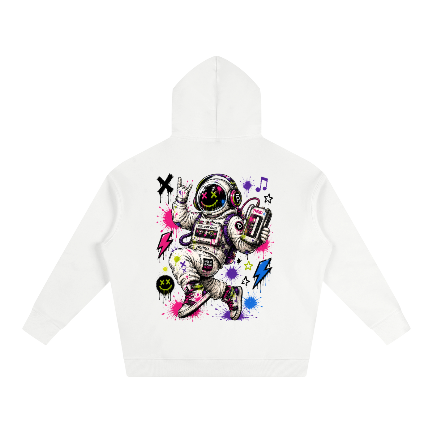 Pop Chaos Astronaut Oversize Fleeced Hoodie