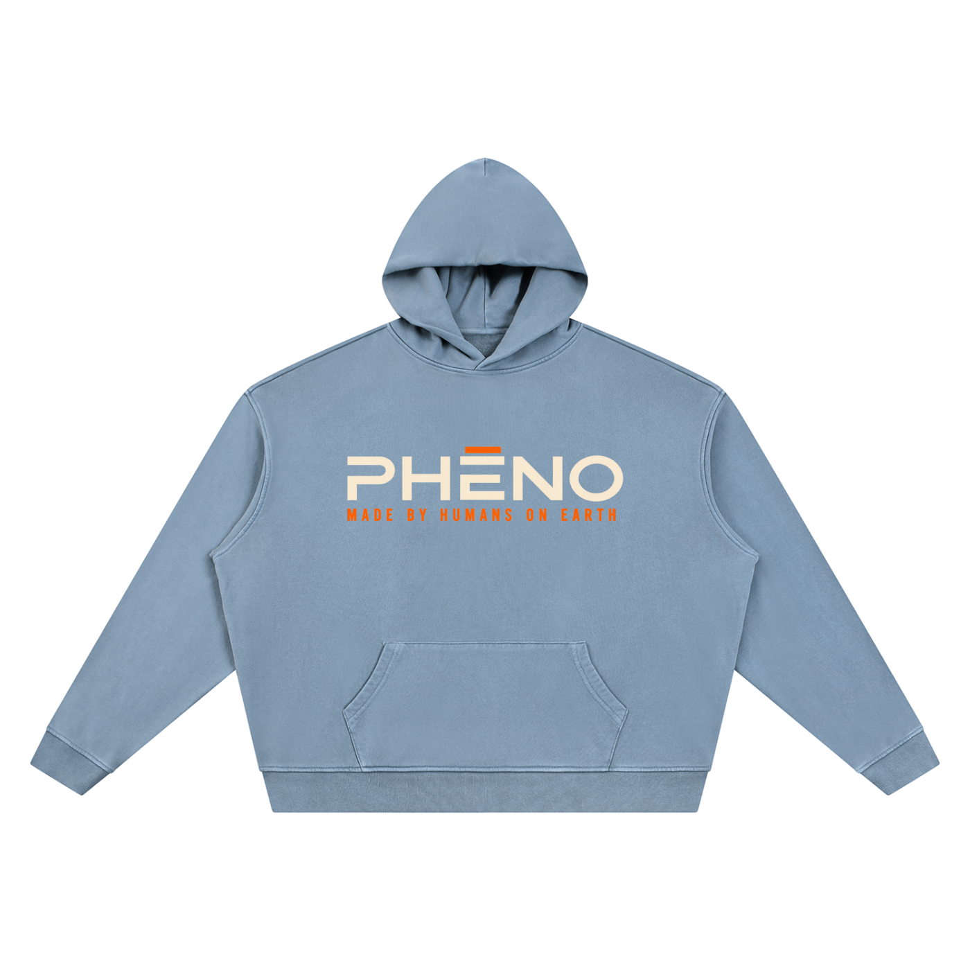 phēno Future Logo Unisex Vintage Wash Boxy Hoodie