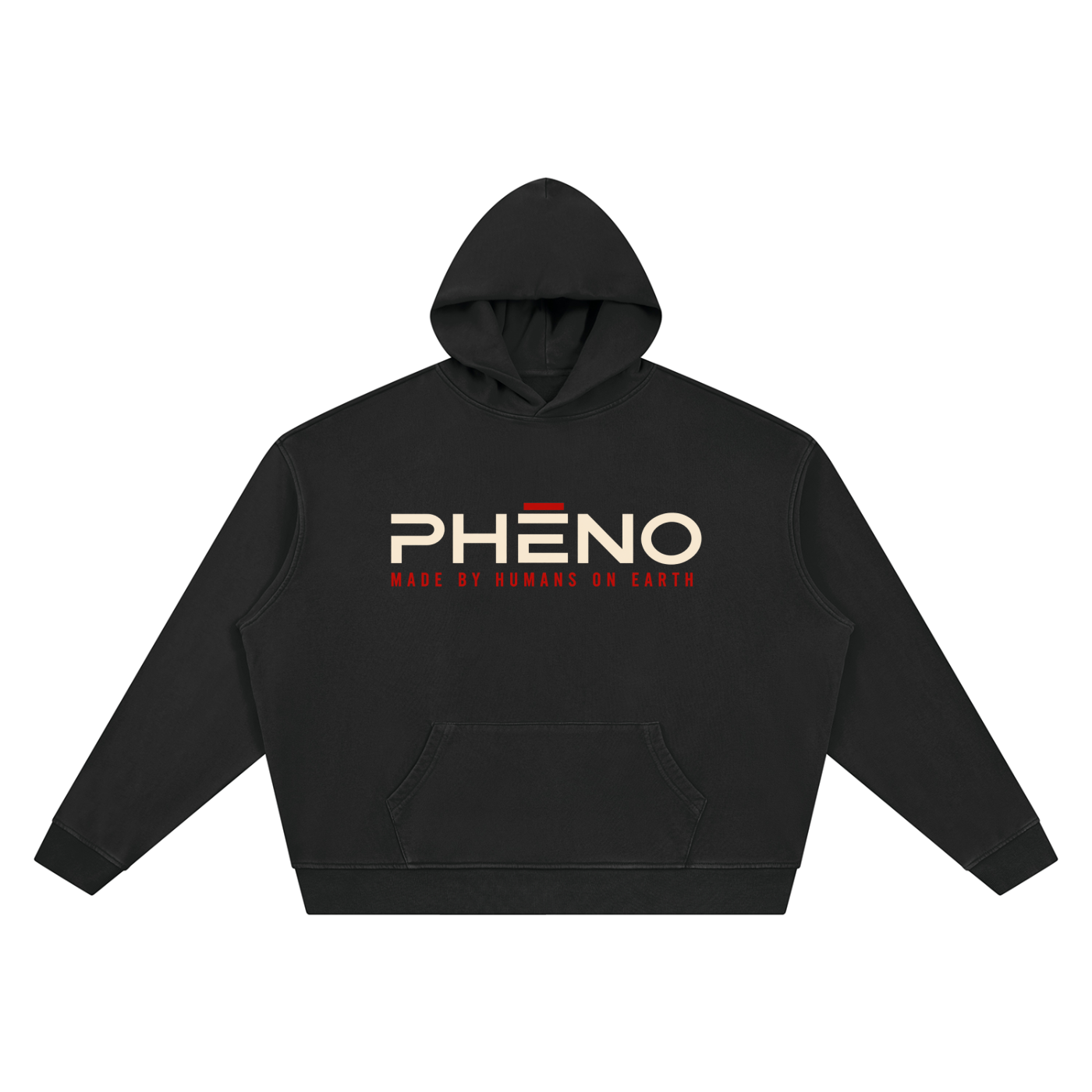 phēno Future Logo Unisex Vintage Wash Boxy Hoodie