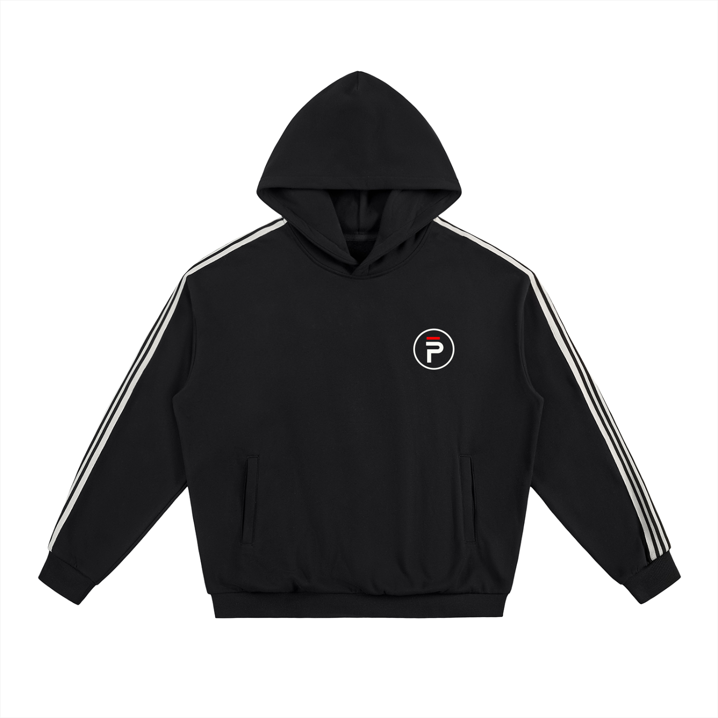 phēno Future Logo p Side Stripe Drop-Shoulder Hoodie