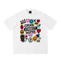 Create Connect Inspire Heavyweight Vintage Washed Frayed T-Shirt