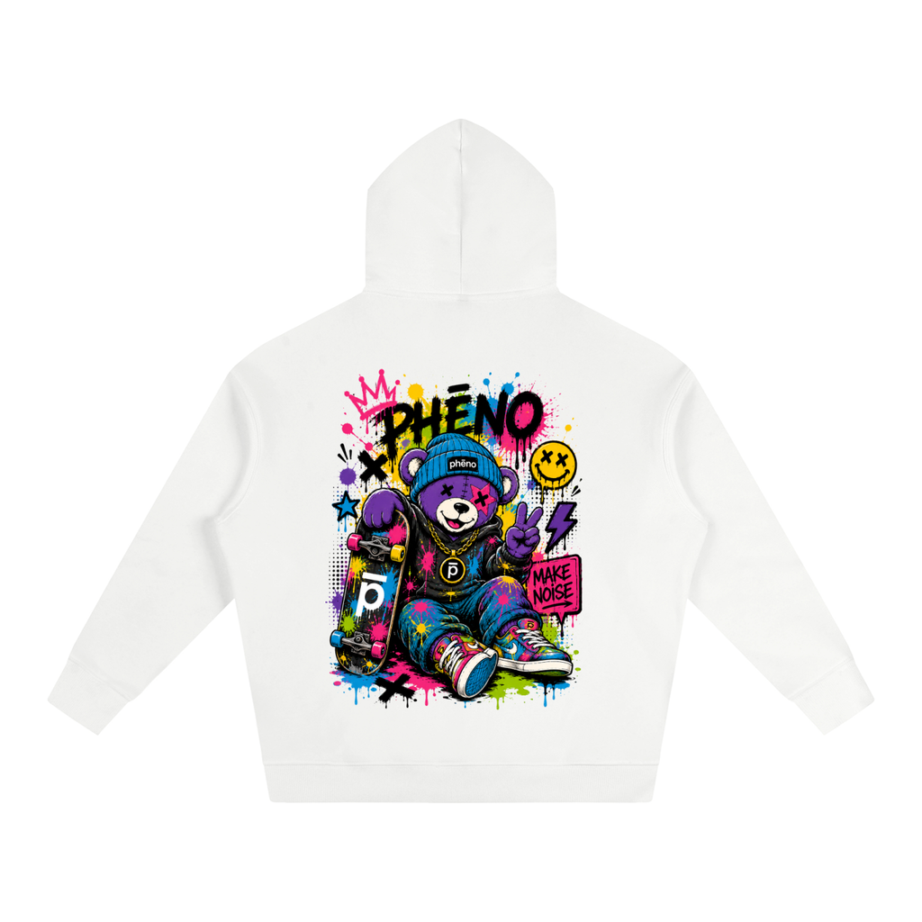 Pop Chaos Skate Bear Oversize Fleeced Hoodie