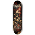 Burn Everything Flaming Skulls Custom Skateboard