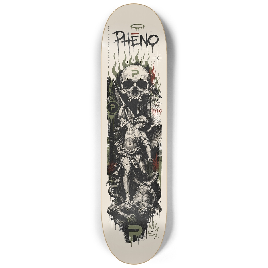 Demon Skull Custom Skateboard