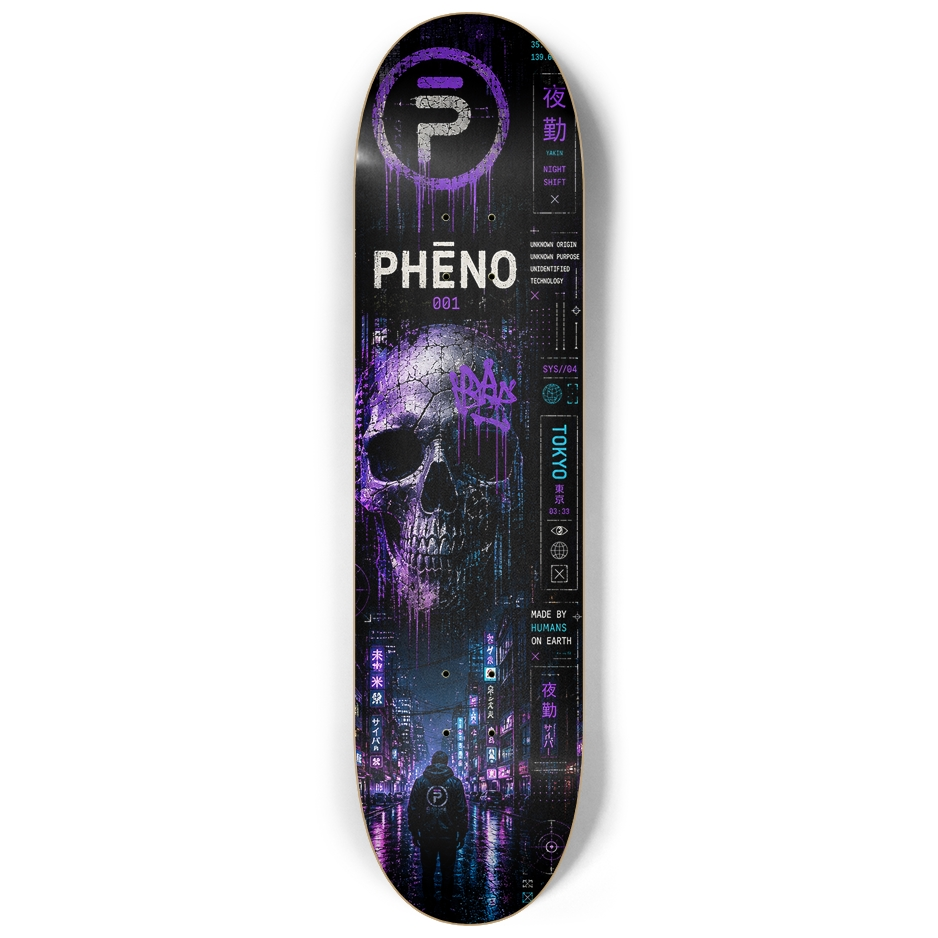 Tokyo Nights Custom Skateboard