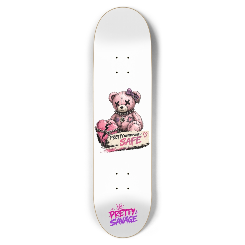 Pretty Savage Bear Custom Skateboard