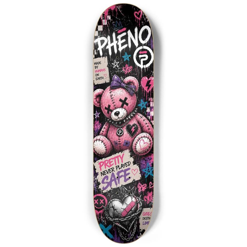 Pretty Savage Plush Custom Skateboard