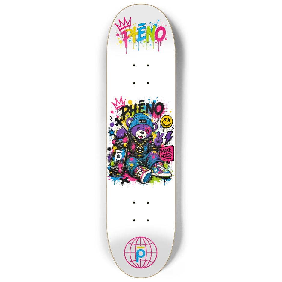 Pop Chaos Skate Bear Custom Skateboard