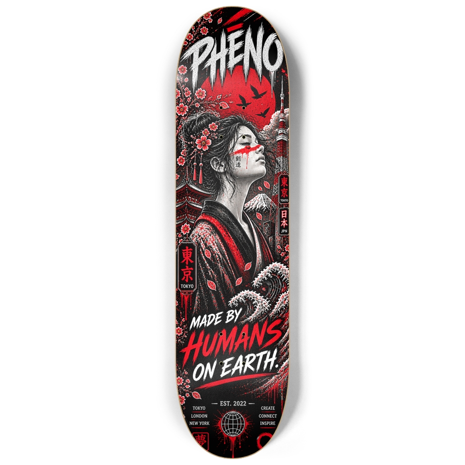 Sacred Streets Geisha Custom Skateboard