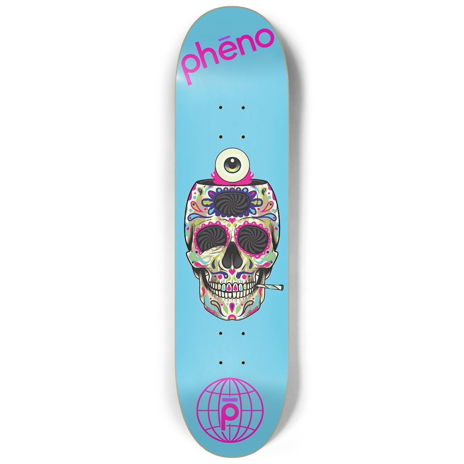Sugar Skull Custom Skateboard