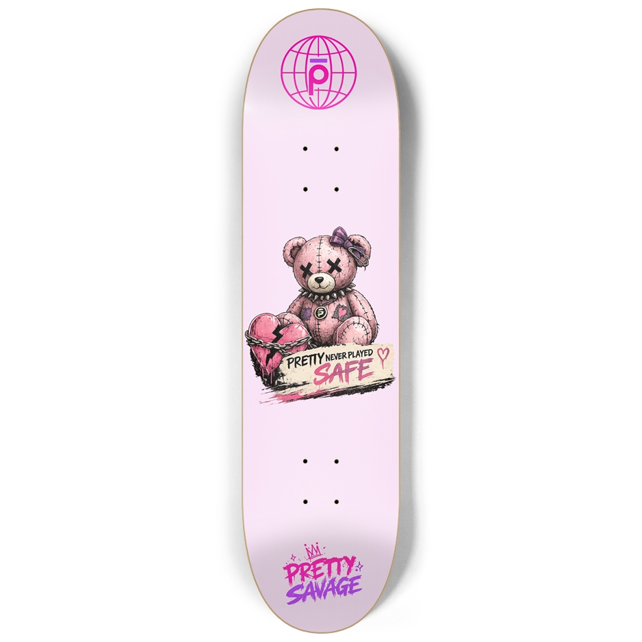 Pretty Savage Bear Custom Skateboard