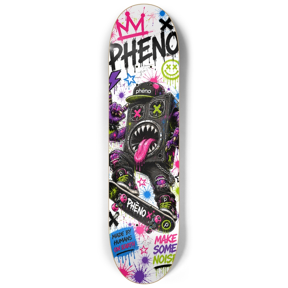 Pop Chaos Speaker Man Custom Skateboard